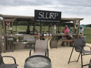 View of Slurp oyster stand